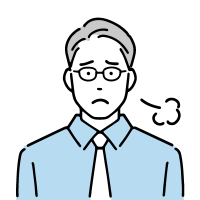 空き家で悩む男性