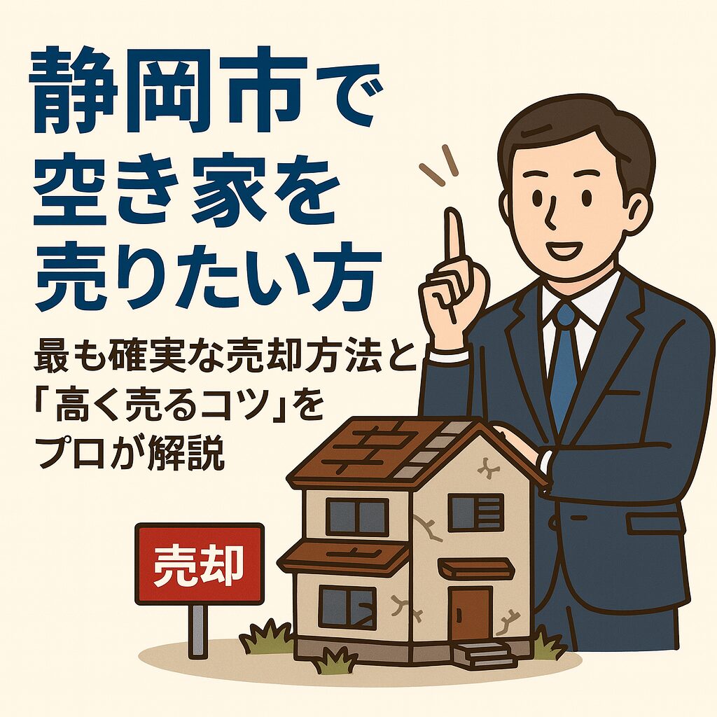 静岡市で空き家を売りたい方へ｜最も確実な売却方法と“高く売るコツ”をプロが解説