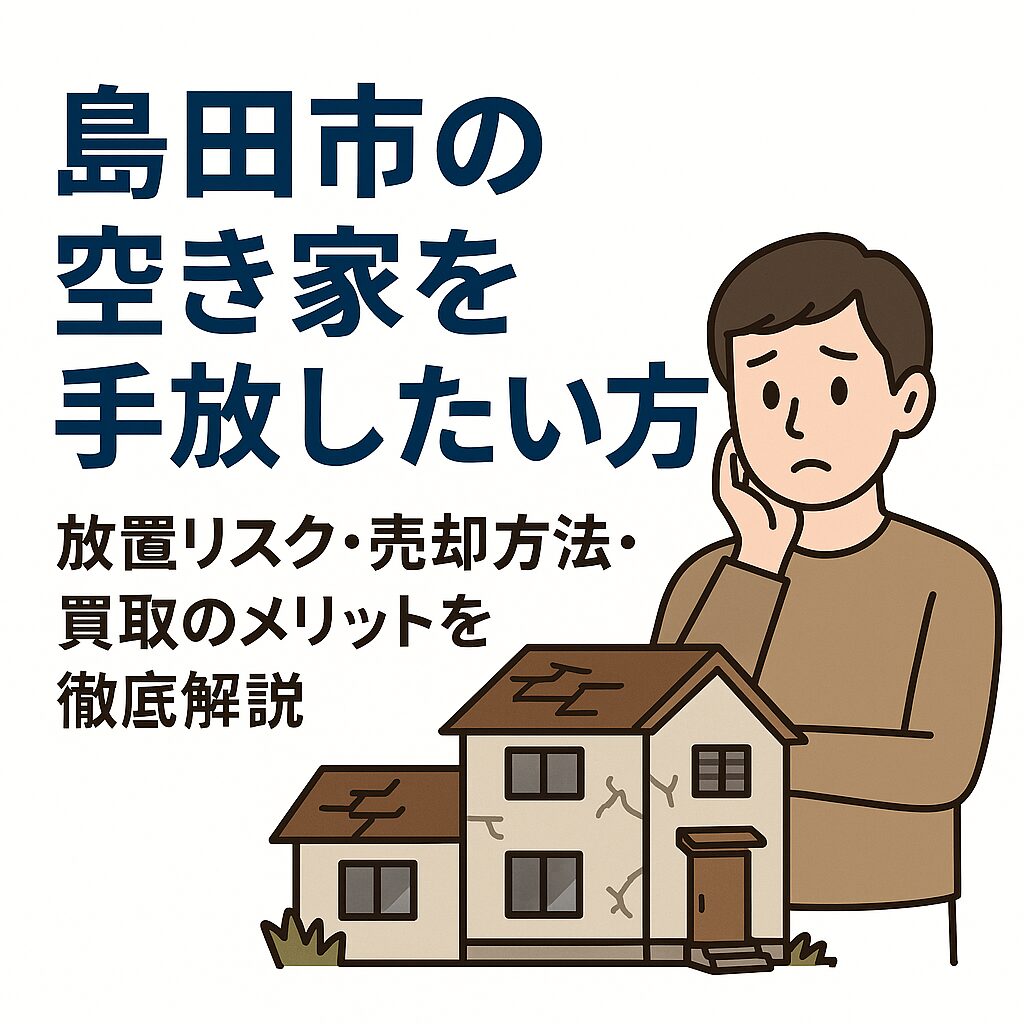 島田市の空き家を手放したい方へ｜放置リスク・売却方法・買取のメリットを徹底解説