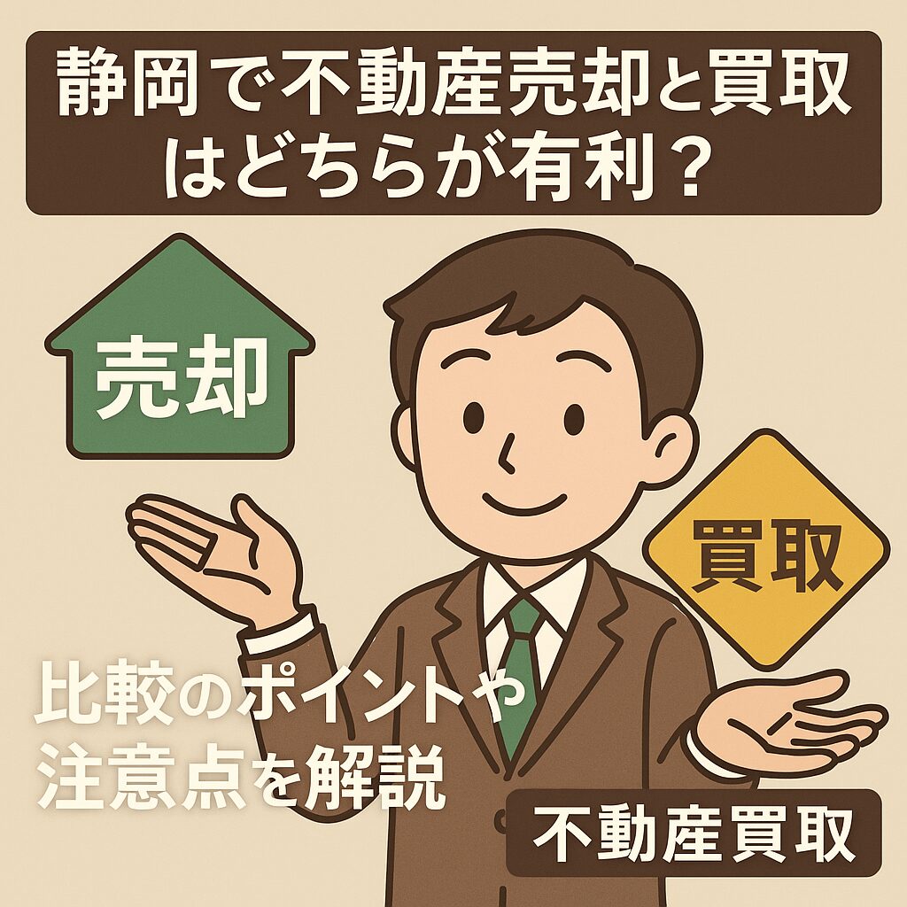 静岡で不動産売却と買取はどちらが有利？比較ポイントと注意点を徹底解説