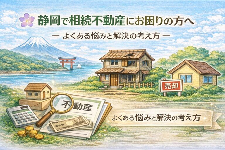 静岡で相続不動産にお困りの方へ｜よくある悩みと解決の考え方