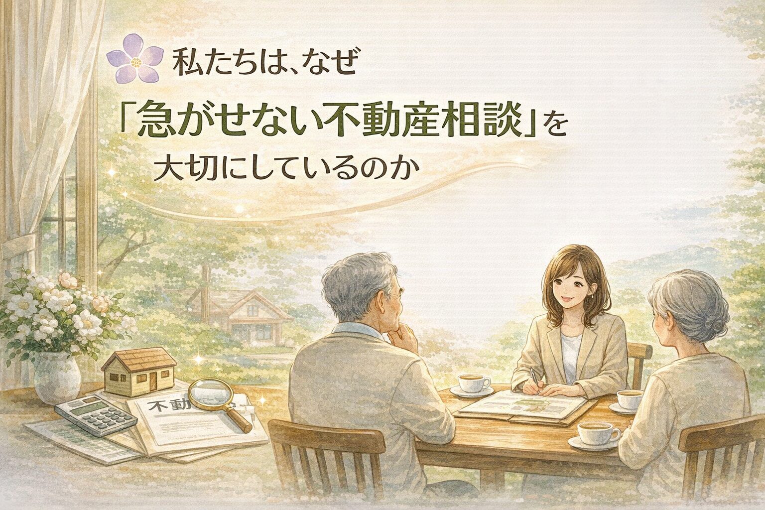 私たちは、なぜ「急がせない不動産相談」を大切にしているのか